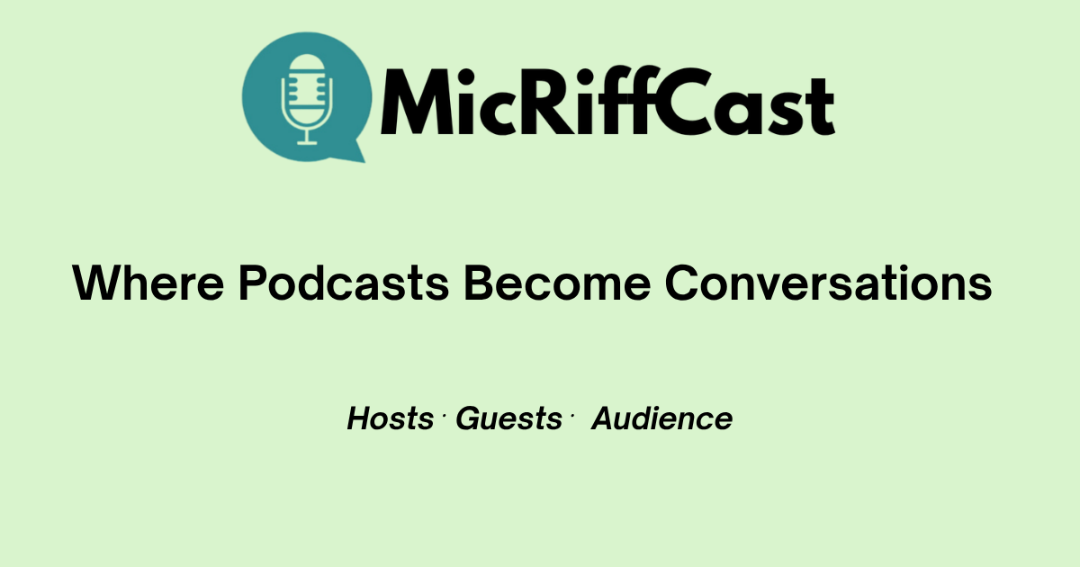 MicRiffCast Green Room artwork